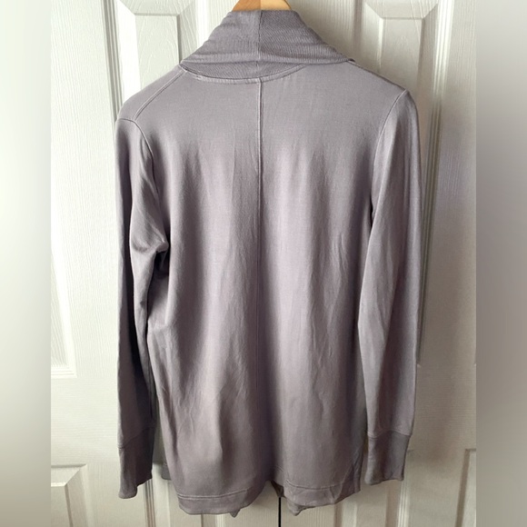 ATHLETA Pranayama Restore Wrap Starlily Violet Purple Open Front Cardigan SZ XXS - Picture 2 of 8